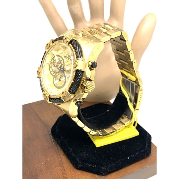 Invicta Men's Watch 25515 Bolt Quartz Chronograph Diver Gold Tone Steel 52mm - Picture 2 of 15